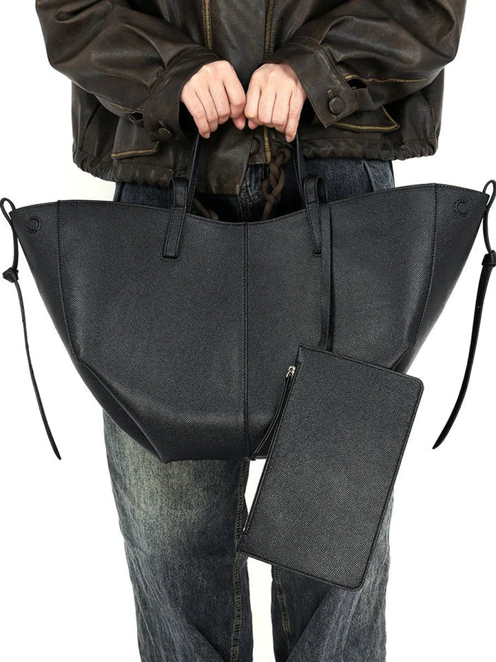 Women's Large Vintage Faux Leather Laptop Bag (5)