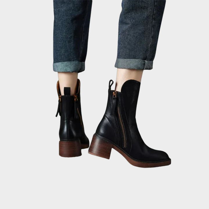 Women's Leather Ankle Boots, Stylish and Comfortable (2)