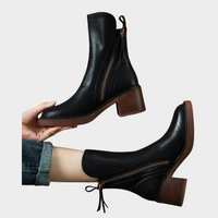 Elsie | Women's Leather Ankle Boots, Stylish and Comfortable