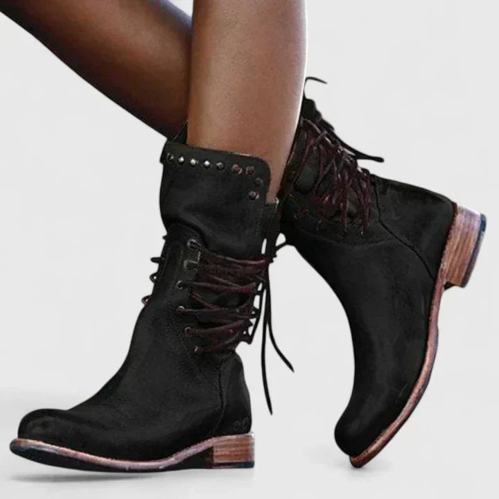 Women's Leather Boots for Everyday Elegance in Black