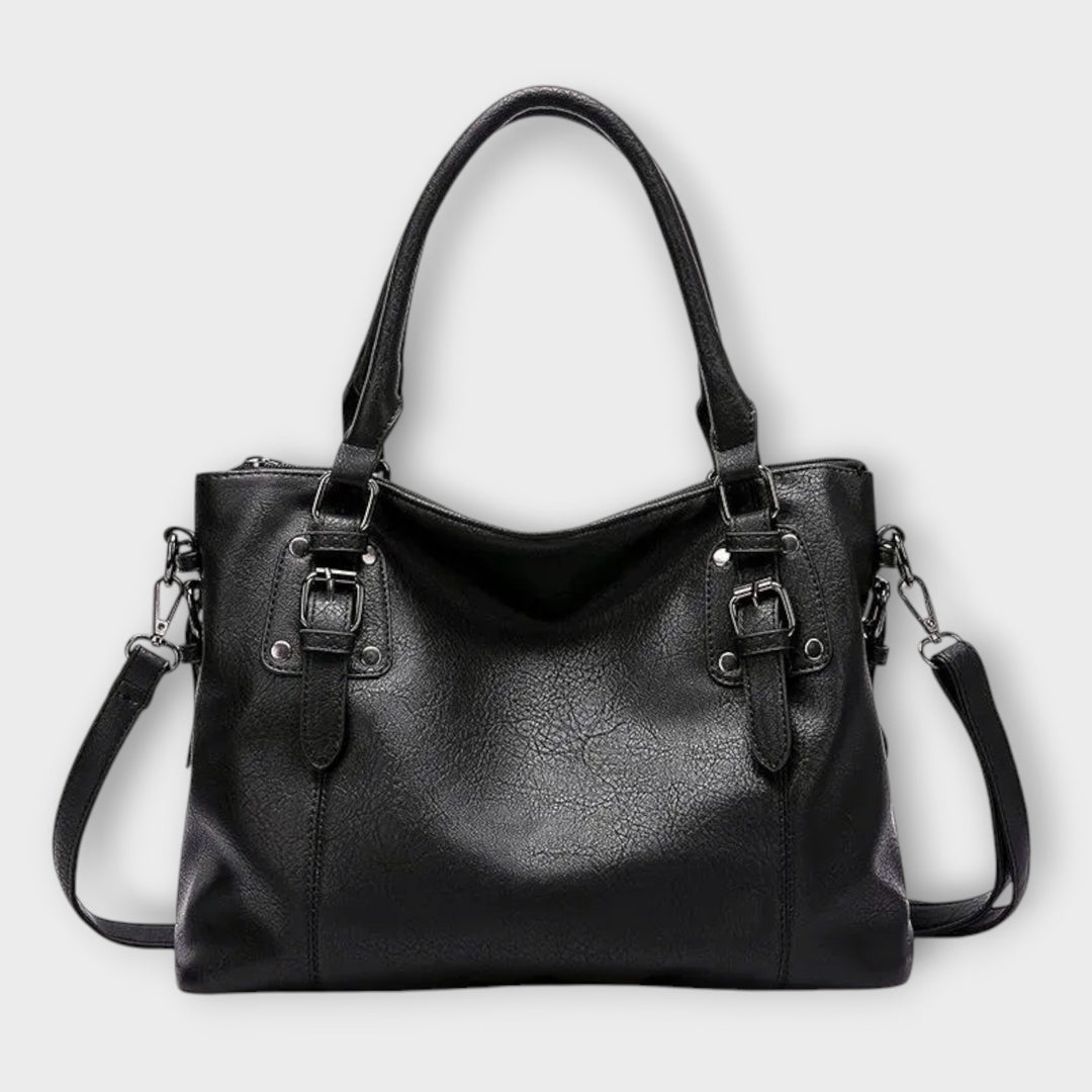 Women's Leather Tote Bag for Everyday Elegance in Black