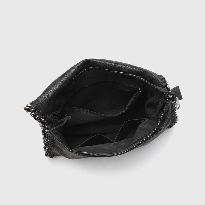 Women's Leather Tote Bag with Vintage Gothic (4)