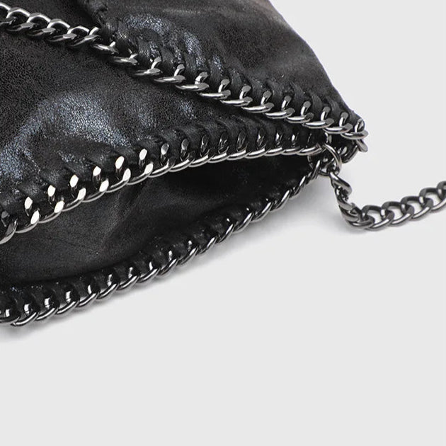Women's Leather Tote Bag with Vintage Gothic (5)