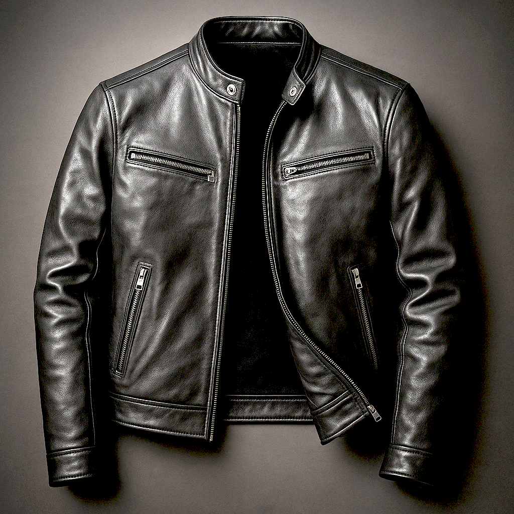 Women's Lightweight Blazer Jacket for Autumn Days in Biker Schwarz