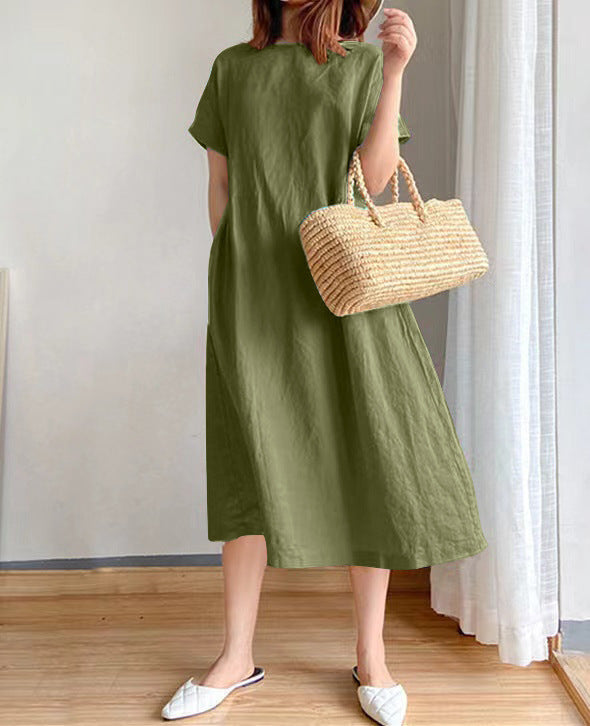 Women's Lightweight Summer Dress for Everyday in Green 1