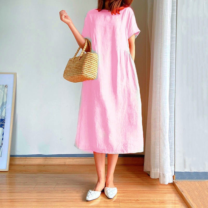 Women's Lightweight Summer Dress for Everyday in Pink 1