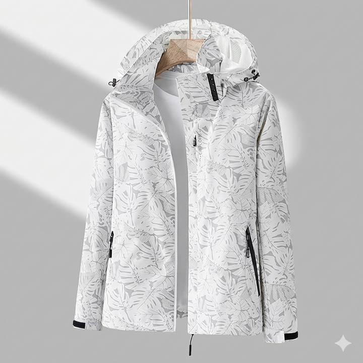 Women's Lightweight Water-Resistant Jacket for Autumn in Grey