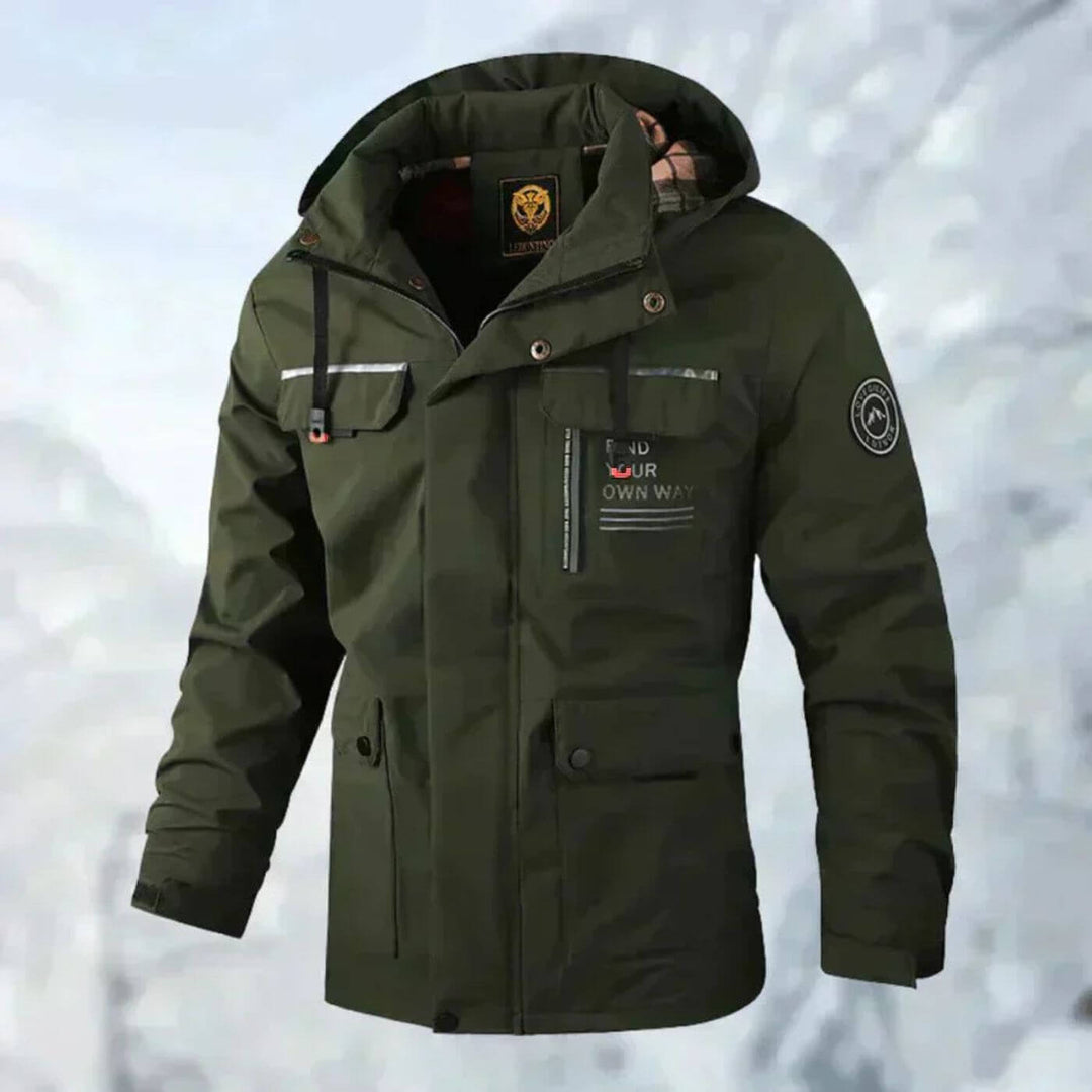 Women's Lightweight Waterproof Outdoor Jacket in Green