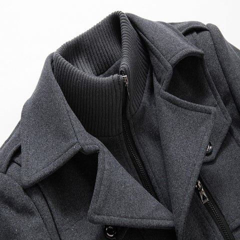 Women's Lined Autumn Jacket with Layered Collar (7)