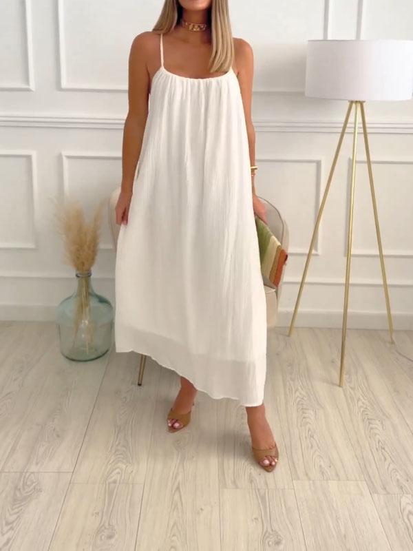 Women's Linen Maxi Dress for Summer (6)