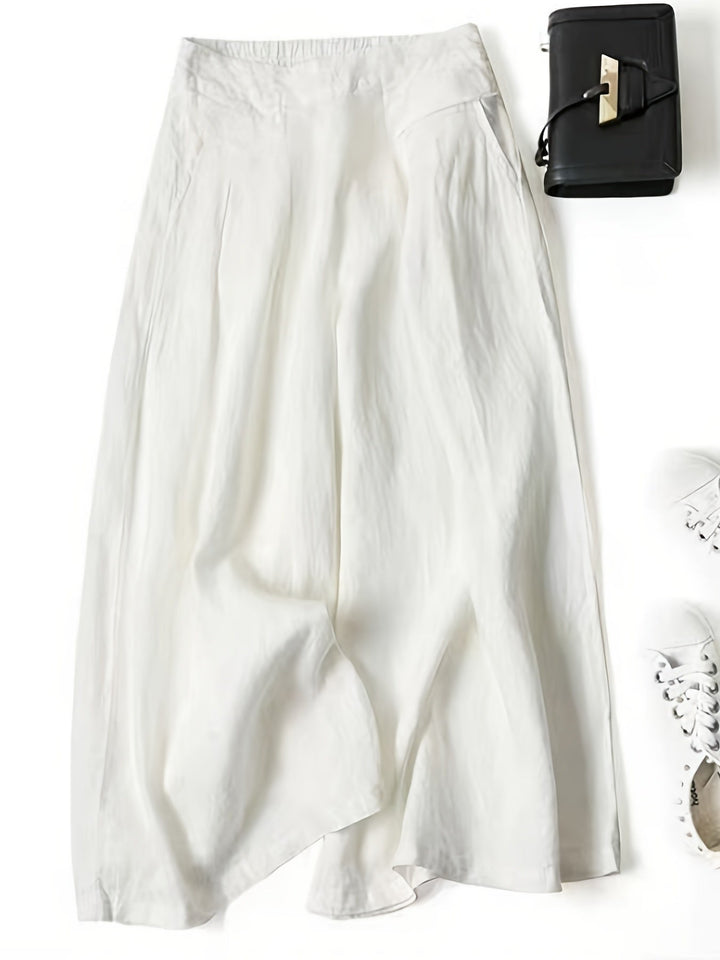 Women's Linen Wide Pants Vintage Inspired (5)