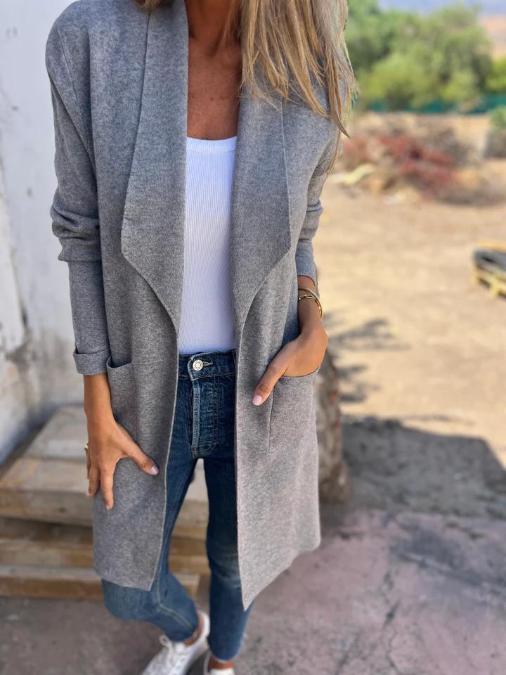 Women's Long Casual Cardigan for Autumn (2)