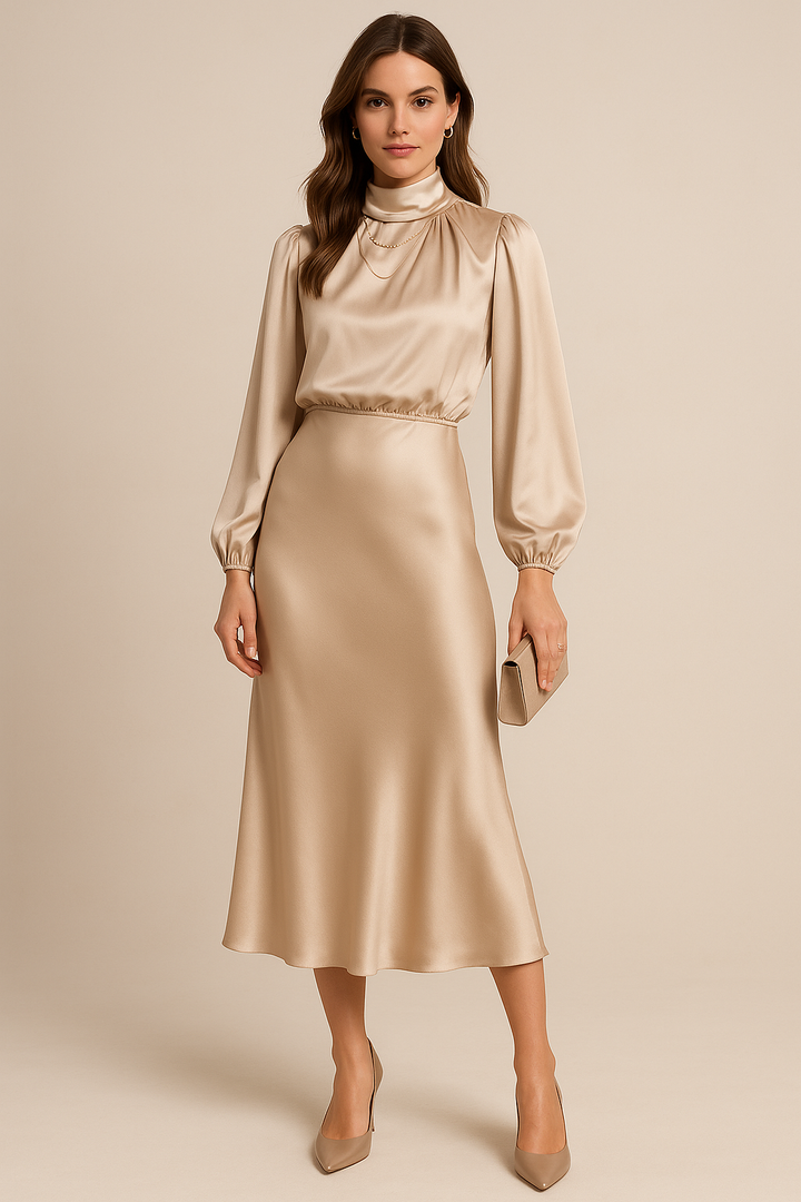 Women's Long Evening Dress in Cotton (19)