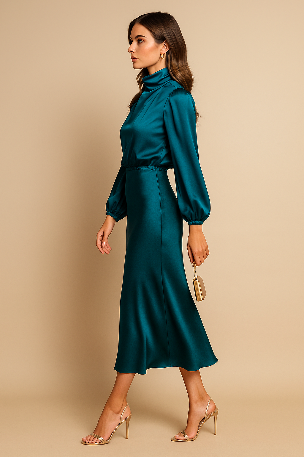 Women's Long Evening Dress in Cotton (23)