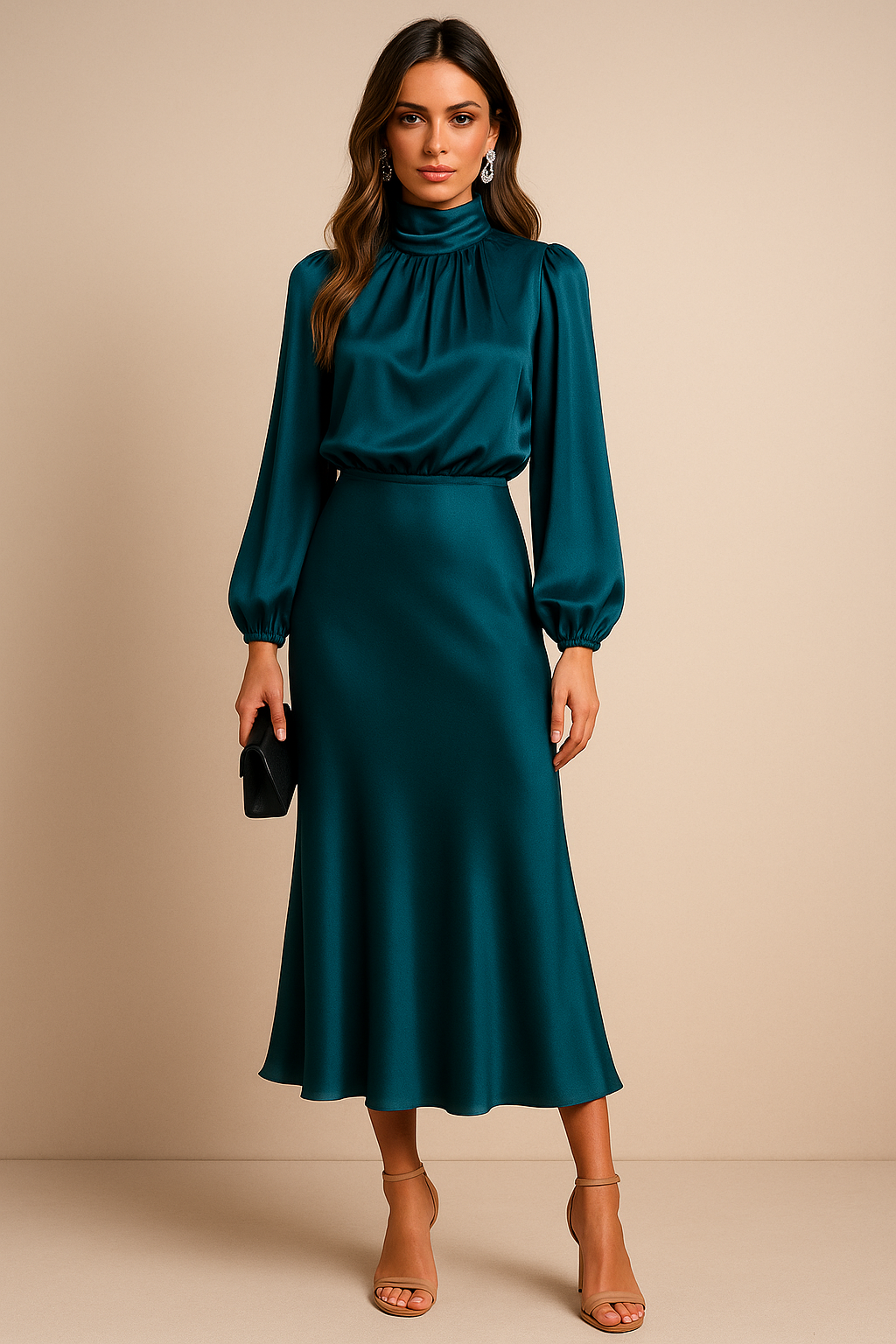 Women's Long Evening Dress in Cotton (24)