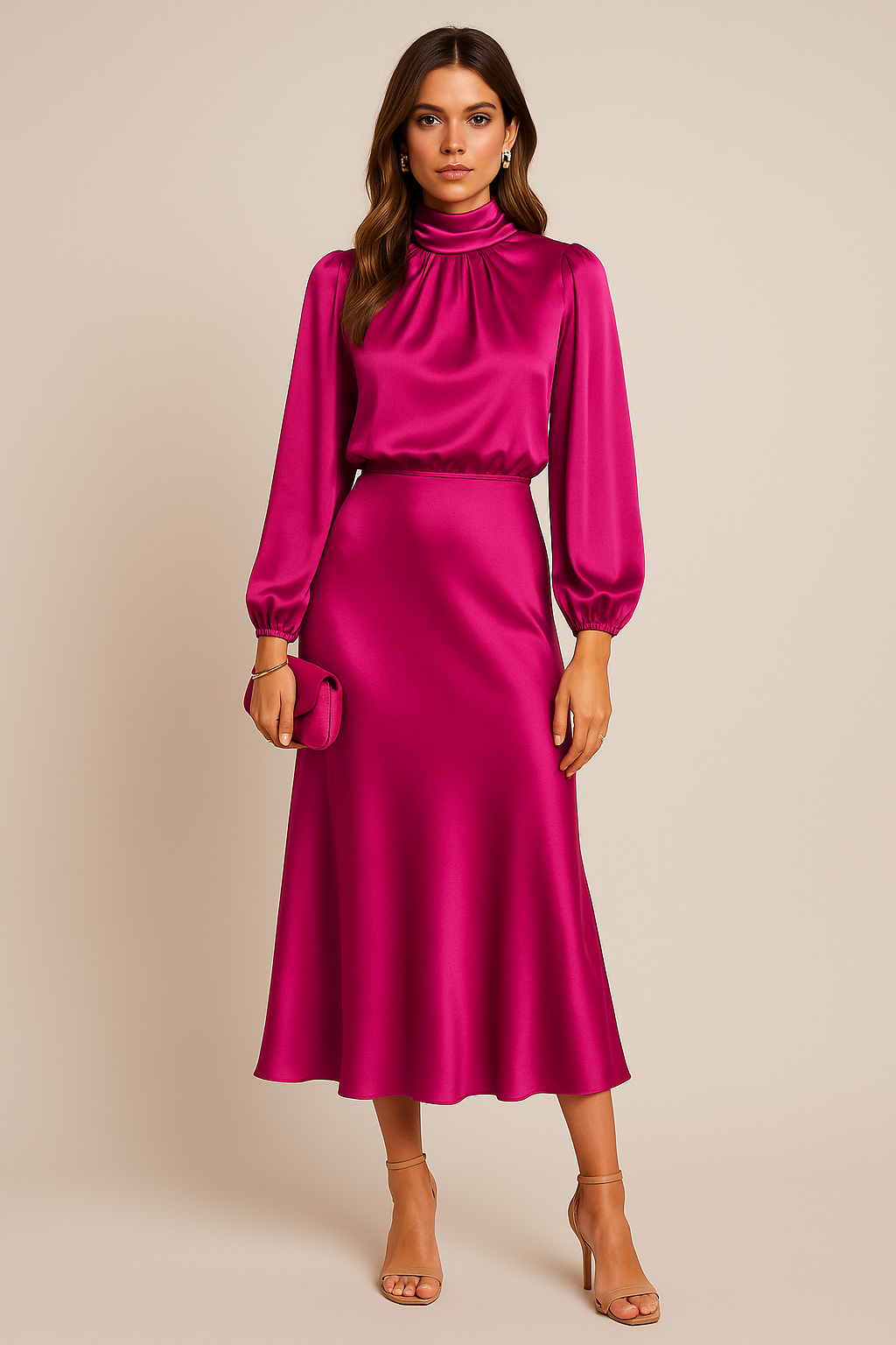 Women's Long Evening Dress in Cotton (25)