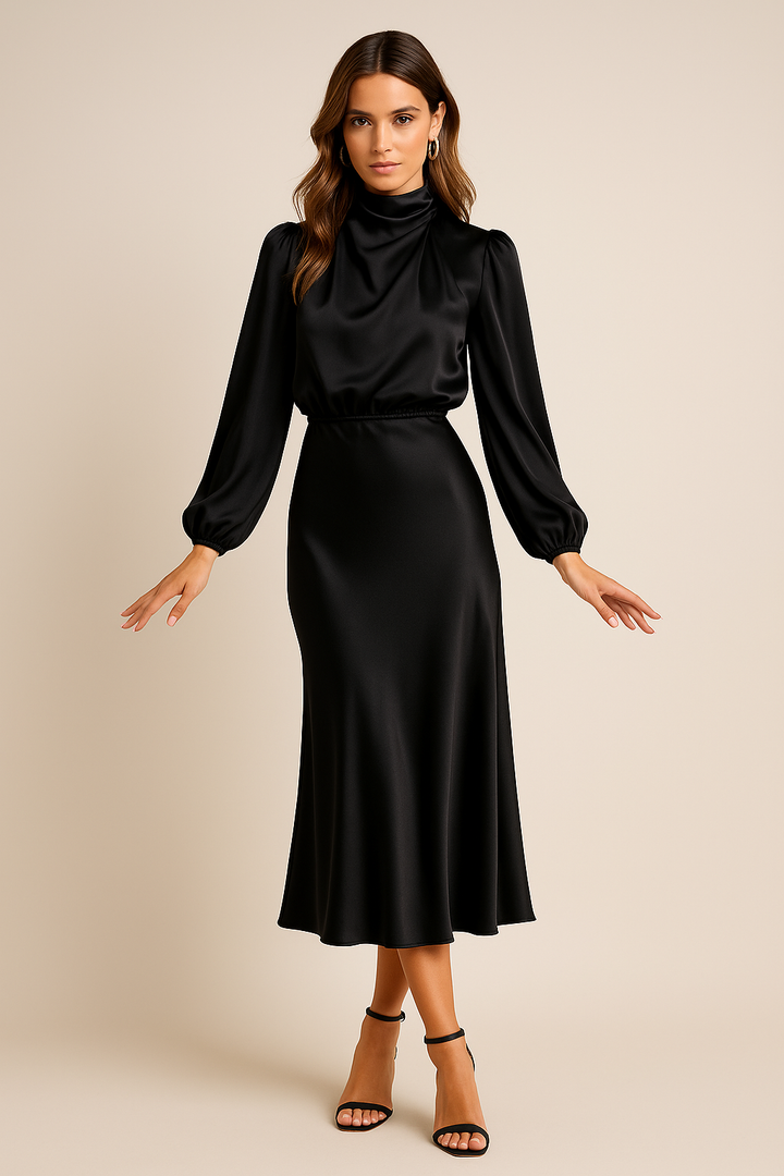 Women's Long Evening Dress in Cotton (3)