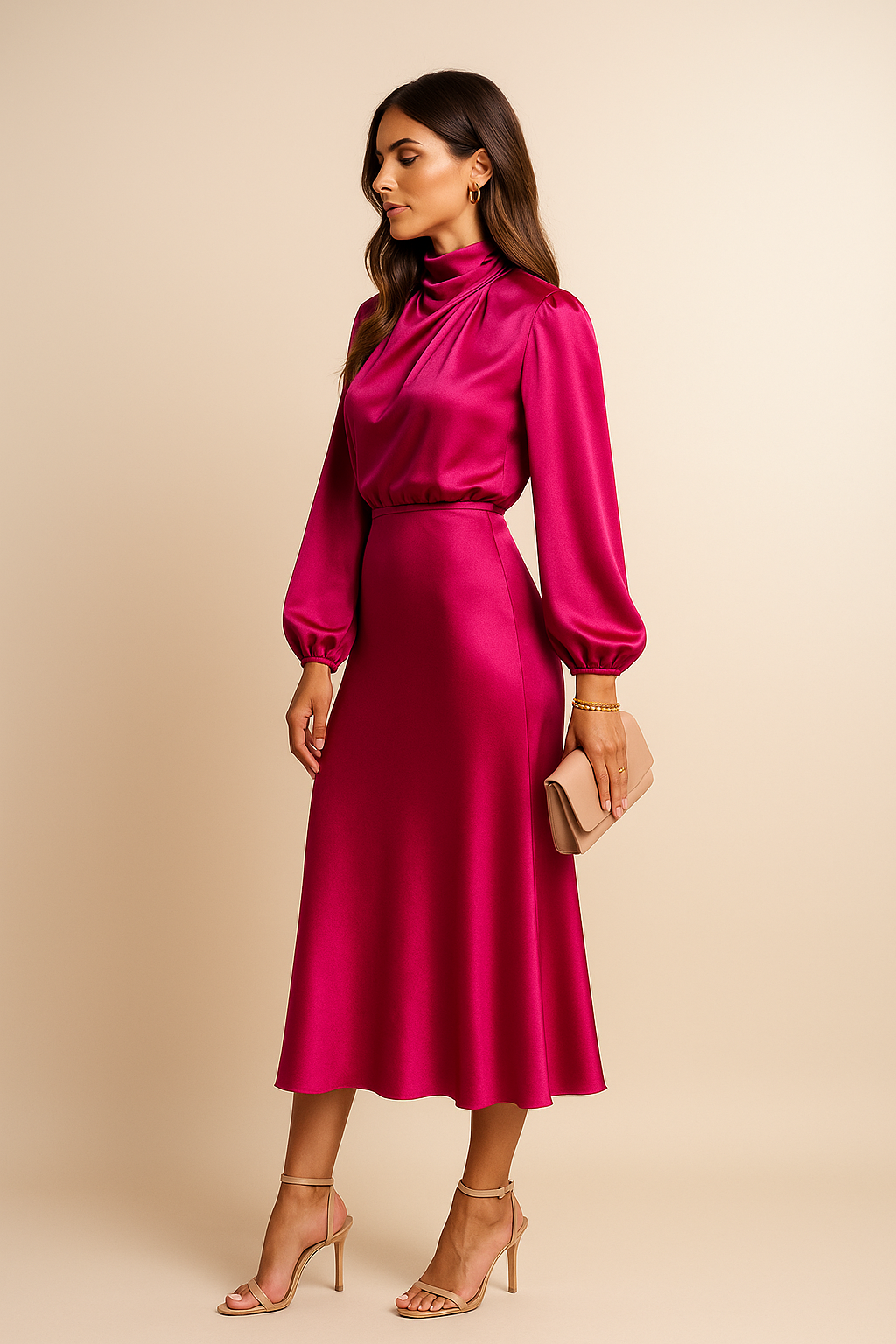 Women's Long Evening Dress in Cotton (9)