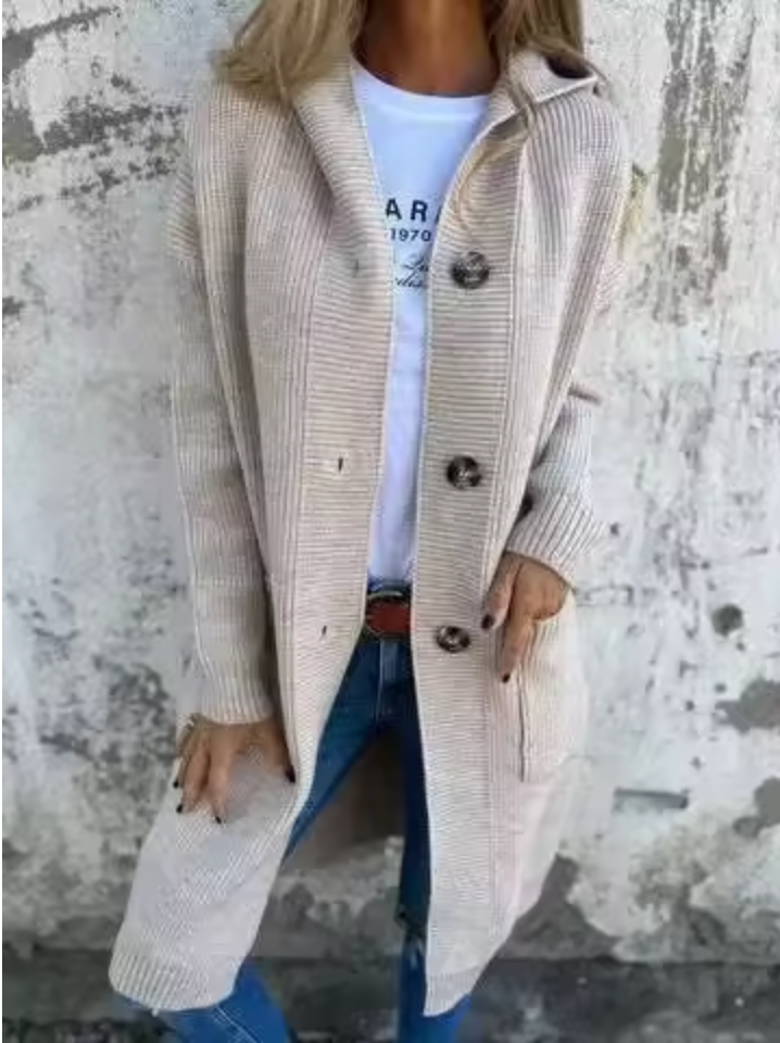 Women's Long Knit Cardigan for Fall Layering (2)