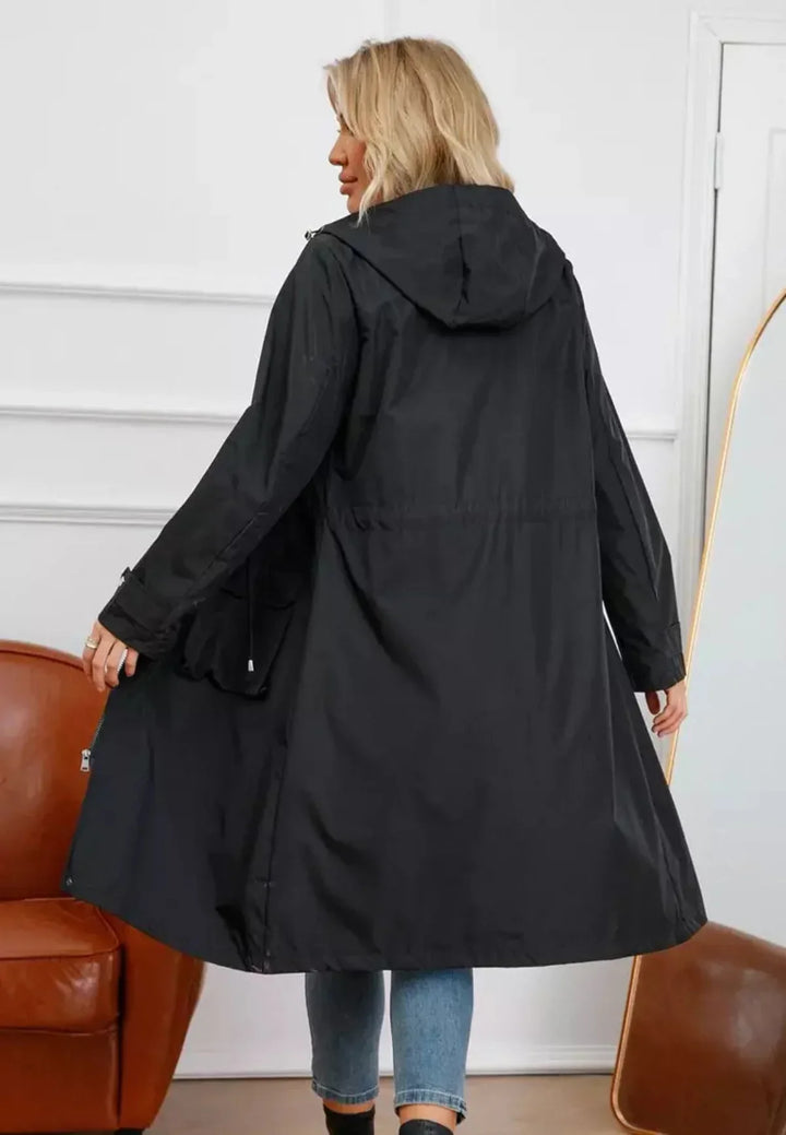 Women's Long Rain Jacket for Fall (3)