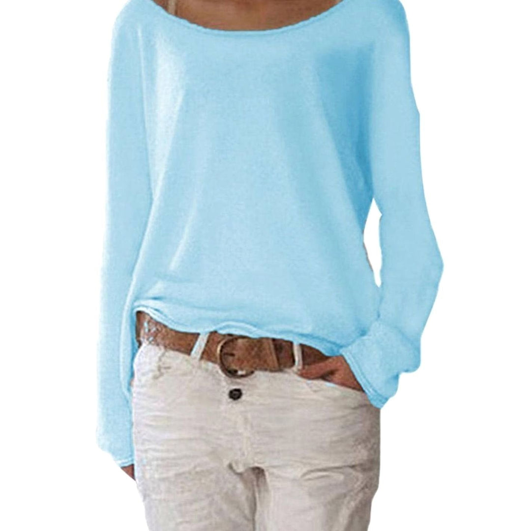Women's Long Sleeve Crew-Neck Knit Jumper Dress (6)