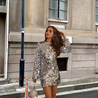 Esme | Women's Long Sleeve Sequin Dress for Cocktails