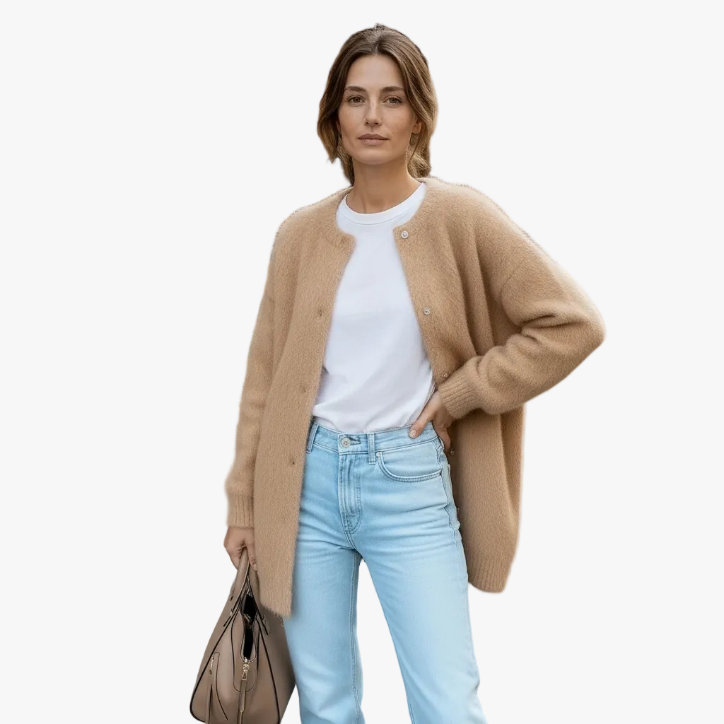 Women's Longline Knit Cardigan for Everyday Layering