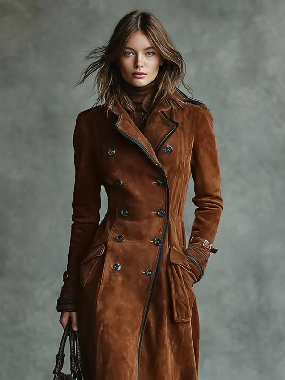 Women's Longline Tailored Coat for Autumn (4)