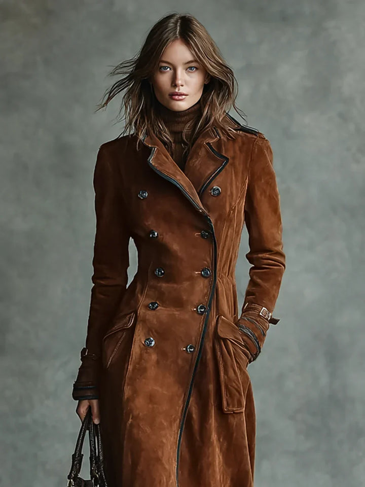 Women's Longline Tailored Coat for Autumn (4)