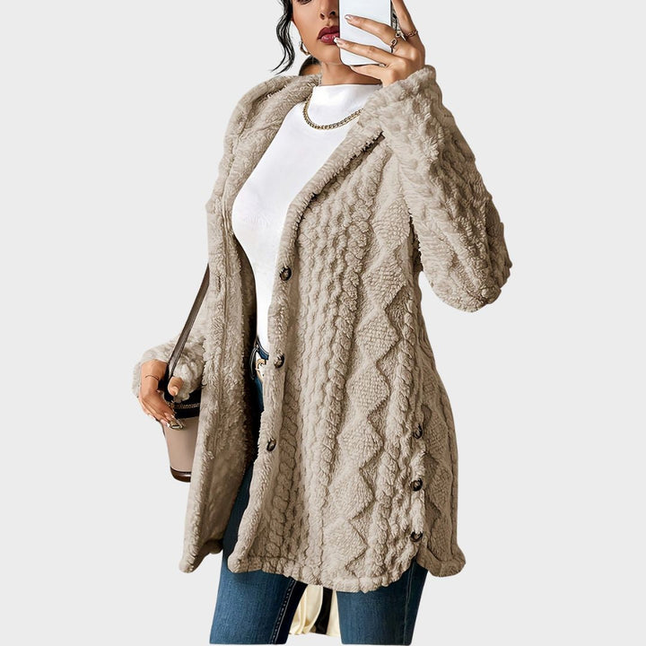 Women's Longline Textured Cardigan for Autumn (2)
