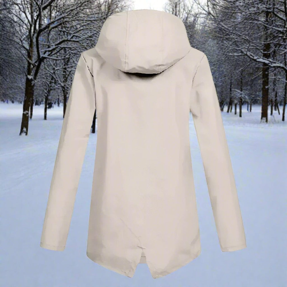 Women's Longline Waterproof Jacket for Autumn (2)