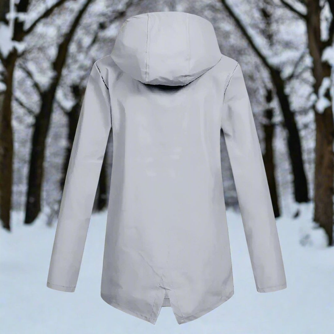 Women's Longline Waterproof Jacket for Autumn (8)