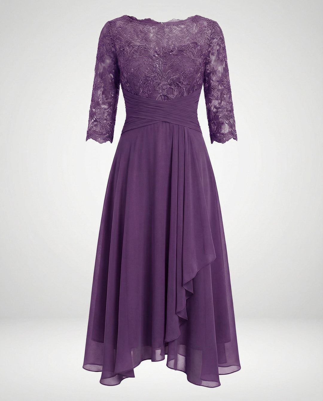 Women's Loose Viscose Fall Wedding Guest Dress (11)
