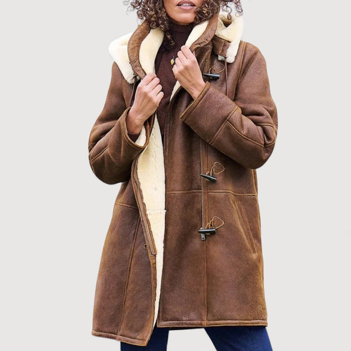 Women's Luxe Shearling Trench Coat