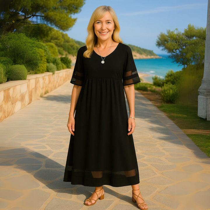 Women's Maxi Beach Dress in Cotton (2)