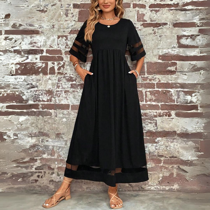 Women's Maxi Beach Dress in Cotton (5)