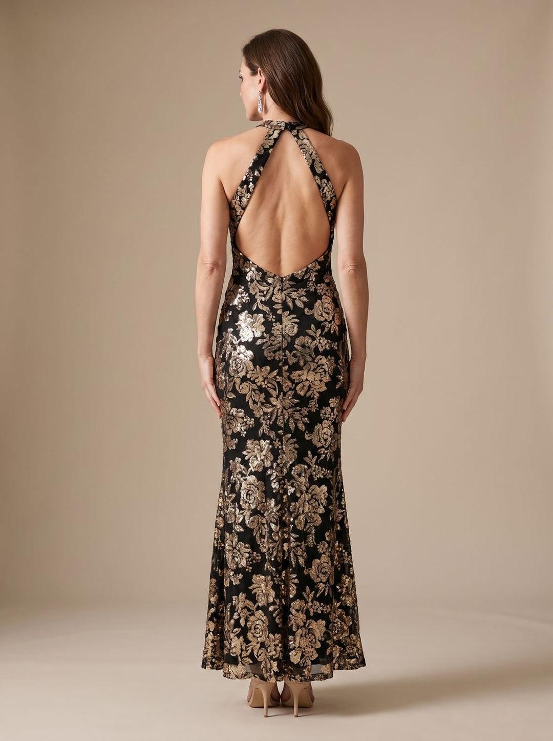 Women's Mermaid Sequin Maxi Christmas Party Dress (6)