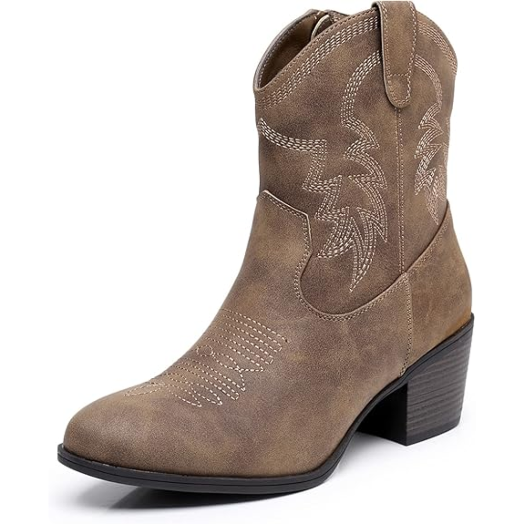 Women's Mid-Height Cowgirl Boots in Kamel