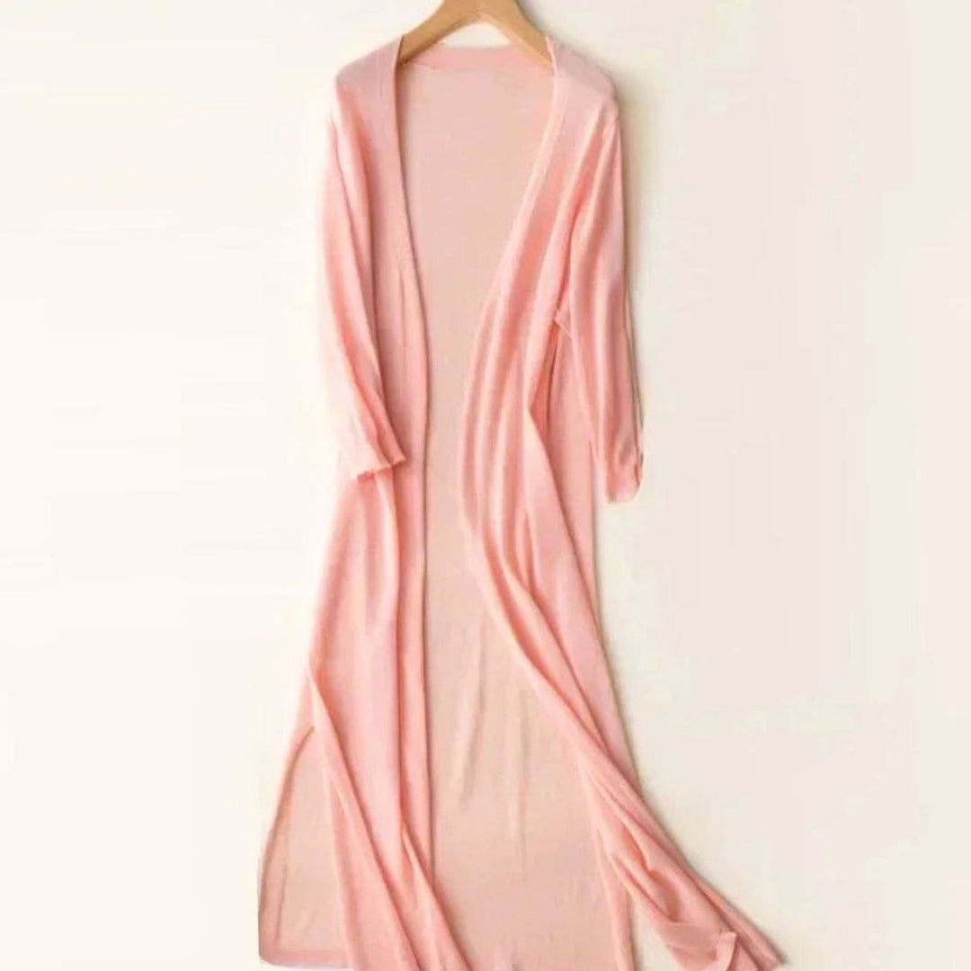 Women's Midi Knit Coatigan Jumper Dress (5)