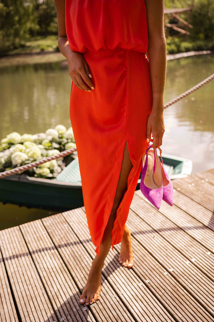 Women's Midi Party Dress for Autumn Weddings (3)