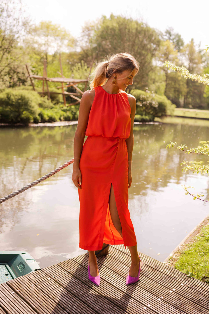 Women's Midi Party Dress for Autumn Weddings (8)