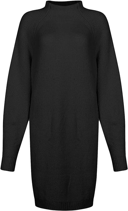Women's Mini Knit Sweater Dress for Autumn (16)