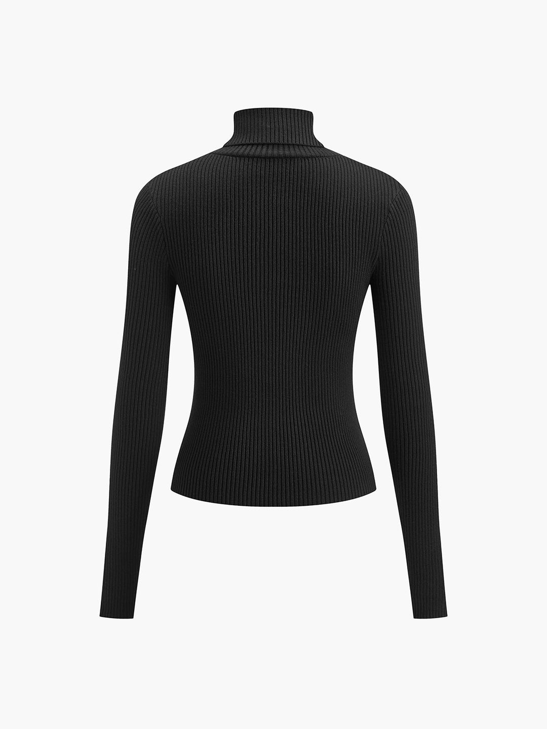Women's Minimalist Jumper Dress Turtleneck (10)