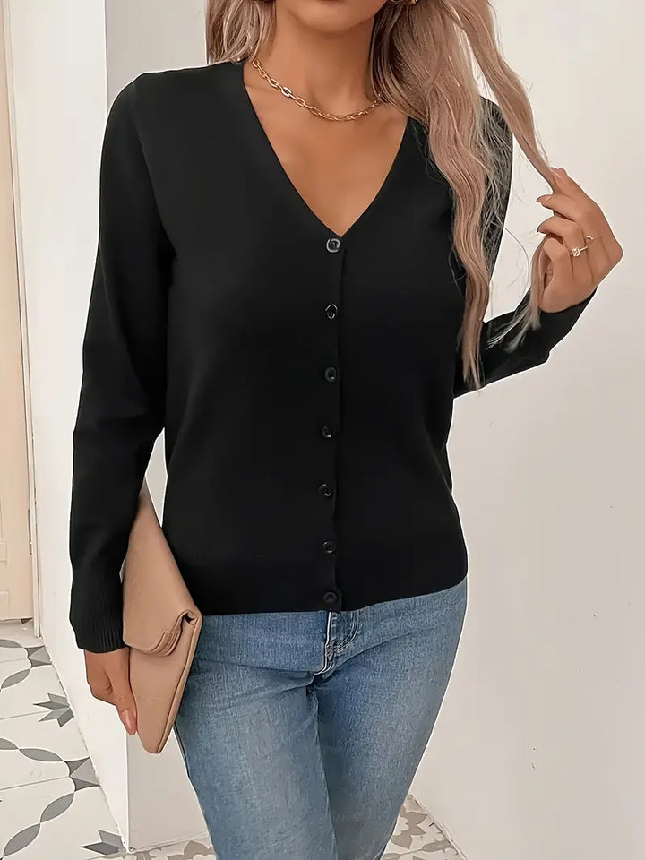 Women's Minimalist Knit Cardigan for Layering (2)