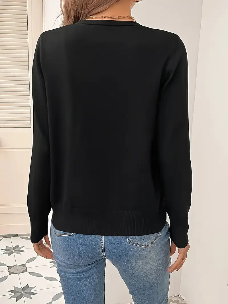 Women's Minimalist Knit Cardigan for Layering (3)