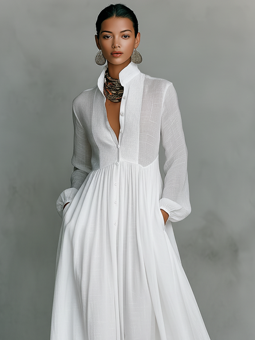 Women's Minimalist Summer Maxi Dress (2)