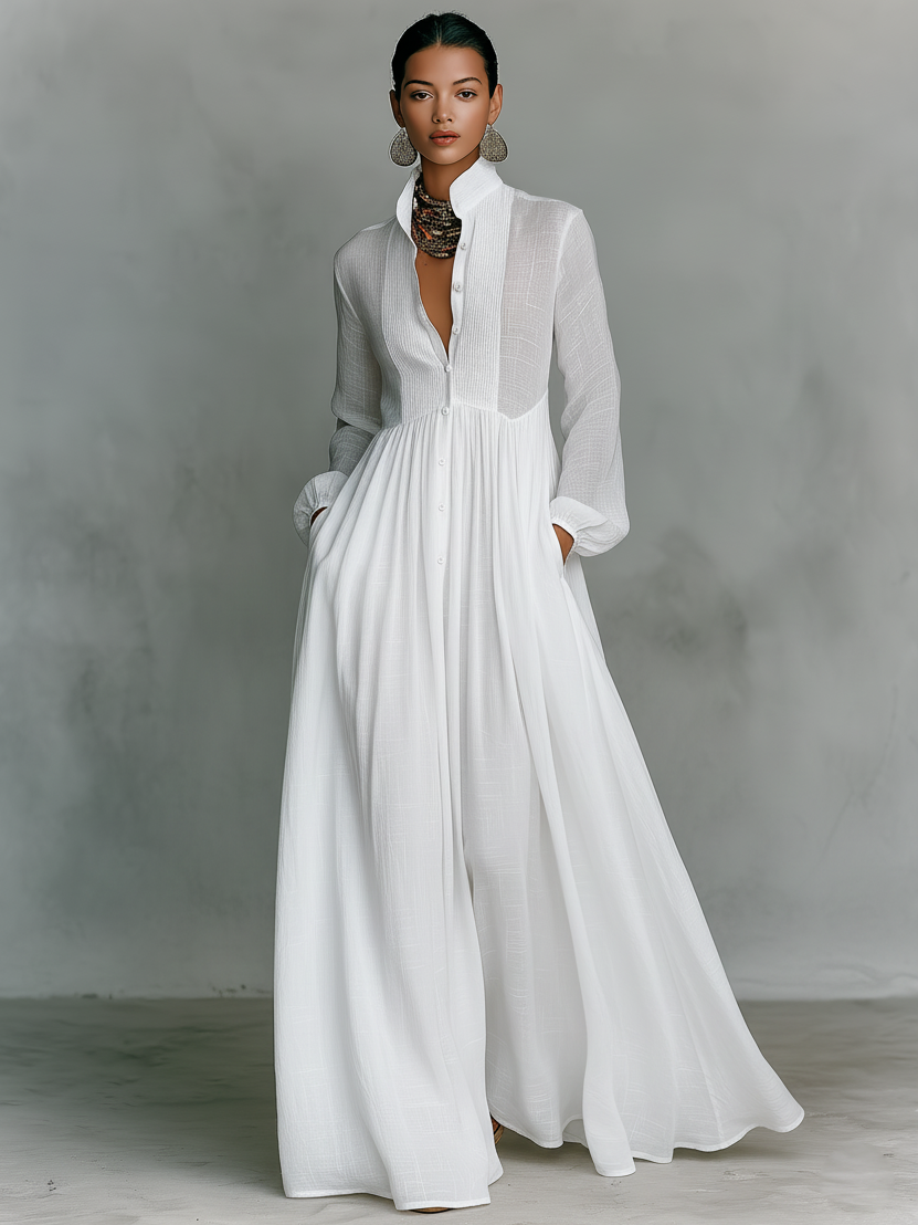 Women's Minimalist Summer Maxi Dress (4)