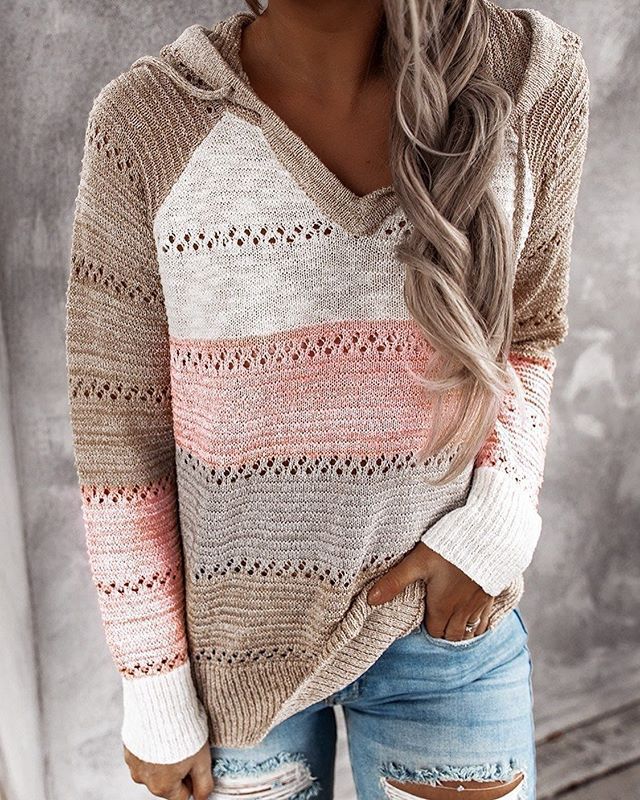 Women's Modern Casual Long Sleeve Hoodie in Dark Pink