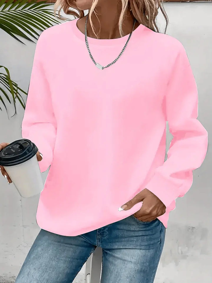 Women's Modern Corset Top Everyday Sweatshirt in Pink