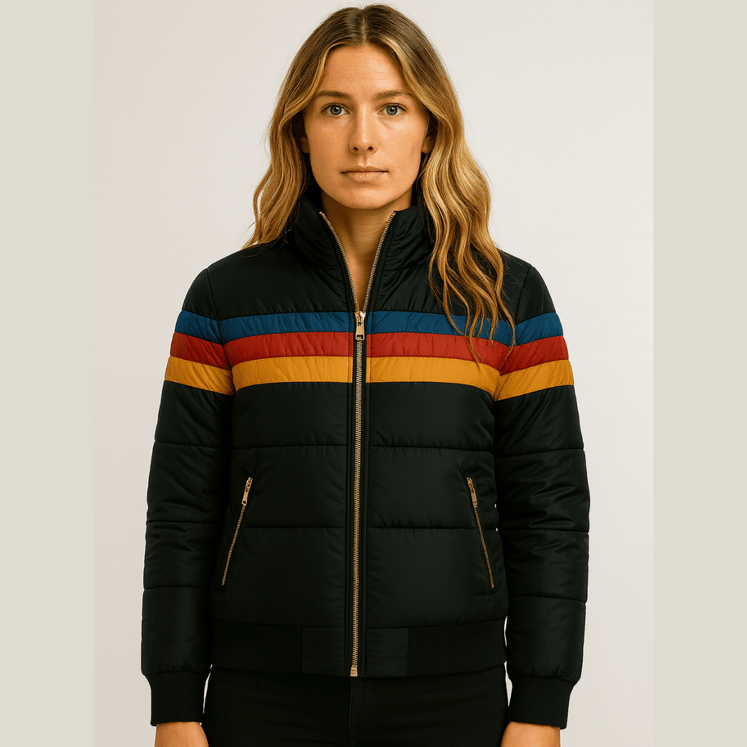 Women's Modern Waterproof Jacket for Layering in Black